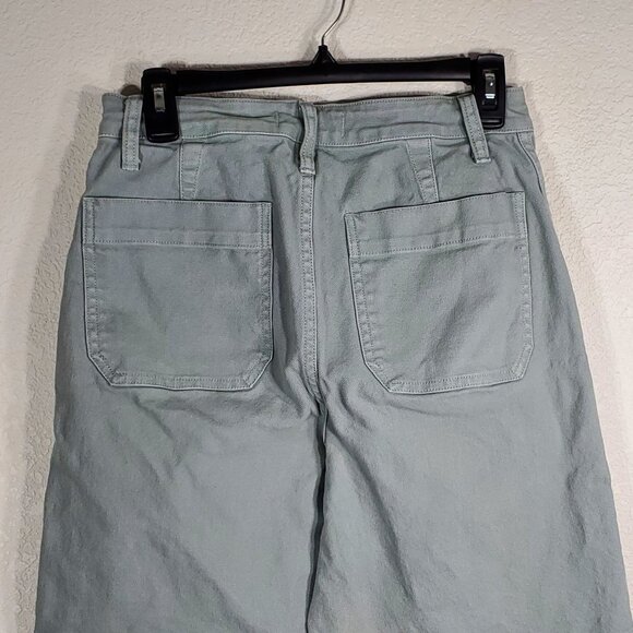 Madewell Emmett Wide-Leg Crop Pants Size 26 Light Blue Cotton/Elastane - Picture 12 of 13